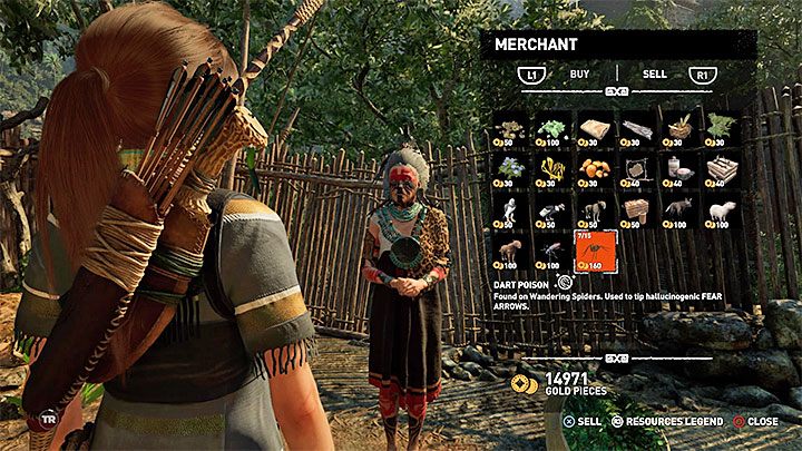 Najlepszy sposób na pozyskiwanie złota to sprzedawanie handlarzom posiadanych składników do craftingu - Jak gromadzić złoto i na co je wydawać w Shadow of the Tomb Raider? - Shadow of the Tomb Raider - poradnik do gry