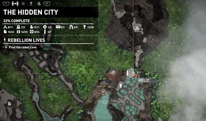 W The Hidden City (Ukrytym mieście), przy wejściu do The Mountain Temple (Górska Świątynia) znajdziesz monolit MAM - Dialekt Mam- monolity w Shadow of the Tomb Raider - Shadow of the Tomb Raider - poradnik do gry