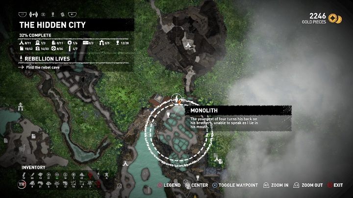 Z monolitu dostaniesz podpowiedz - The youngest of four his back on his brothers, unable to speak as I lie in his mouth - Dialekt Mam- monolity w Shadow of the Tomb Raider - Shadow of the Tomb Raider - poradnik do gry