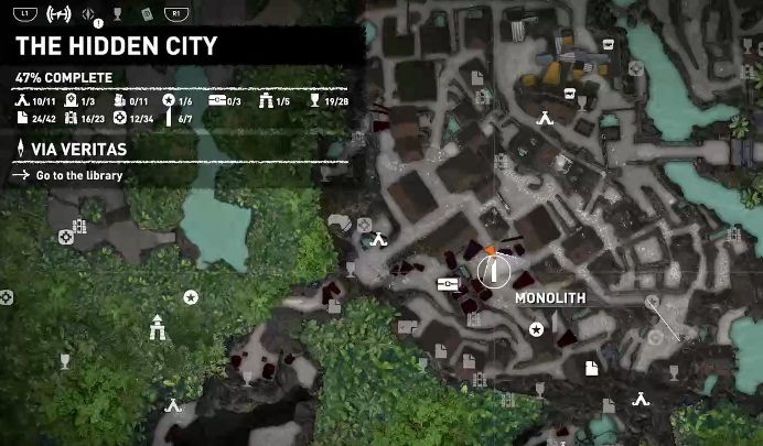 Czwarty monolit Yucatec znajdziesz w centrum miasta - Dialekt Yucatec - monolity w Shadow of the Tomb Raider - Shadow of the Tomb Raider - poradnik do gry