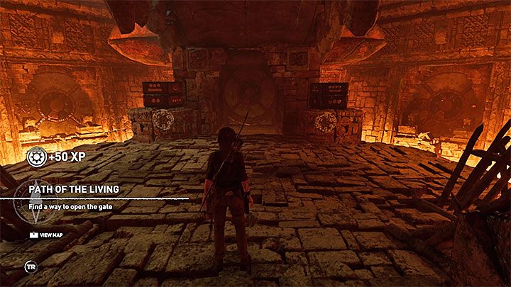 Miejsce rozwiązywania opisywanej zagadki pokazuje dołaczony obrazek - Jak rozwiązać zagadkę z bramą w ruinach w Kuwak Yaku w Shadow of the Tomb Raider - Shadow of the Tomb Raider - poradnik do gry