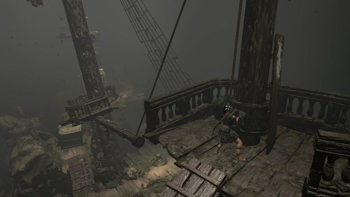 Gdy dostaniesz się na drugą cześć statku, wskocz na skały po lewej stronie i przedostań się na ostatnie bocianie gniazdo - Grobowce wyzwań w Cenote | Shadow of the Tomb Raider - Shadow of the Tomb Raider - poradnik do gry