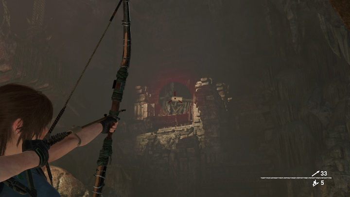 Gdy dotrzesz do zamkniętego pomieszczenia pełnego wody musisz rozbić wrota, aby woda mogła wypłynąć - Grobowce wyzwań w Misja San Juan w Shadow of the Tomb Raider - Shadow of the Tomb Raider - poradnik do gry