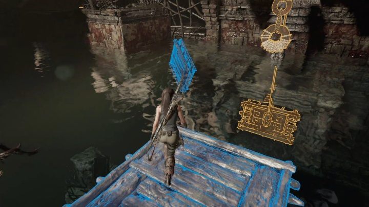 Aby uwolnić drugą tratwę musisz zanurkować i wpłynąć do małej jaskini - Grobowce wyzwań w Misja San Juan w Shadow of the Tomb Raider - Shadow of the Tomb Raider - poradnik do gry