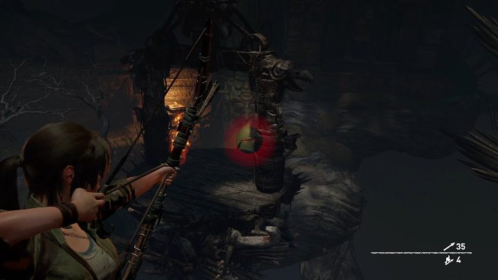 Po zabiciu przeciwników wróc na górę i zestrzel pułapkę - Grobowce wyzwań w Misja San Juan w Shadow of the Tomb Raider - Shadow of the Tomb Raider - poradnik do gry