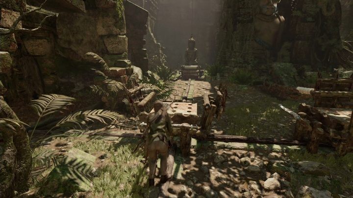 Zeskocz na dół i przesuń oba wagoniki - Grobowce wyzwań w Peruwiańskiej dżungli | Shadow of the Tomb Raider - Shadow of the Tomb Raider - poradnik do gry