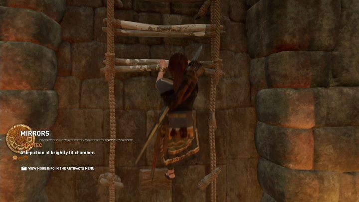 Po wejściu do pomieszczenia możesz rozejrzeć się wokół - znajdziesz mural i dwa skarby, które umożliwią ci naukę dialektów - Grobowce wyzwań w Ukryte Miasto w Shadow of the Tomb Raider - Shadow of the Tomb Raider - poradnik do gry