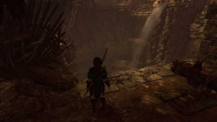 Połącz za pomocą sznura szpulę na wrotach oraz tą na tratwie - Grobowce wyzwań w Ukryte Miasto w Shadow of the Tomb Raider - Shadow of the Tomb Raider - poradnik do gry