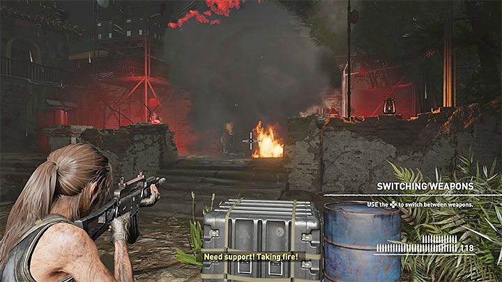 Prędzej czy później dojdzie niestety do bezpośrednich walk - Przejście przez wykopaliska i ucieczka - Solucja Shadow of the Tomb Raider - Shadow of the Tomb Raider - poradnik do gry