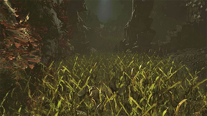 Przeciśnij się przez uszkodzoną ścianę żeby opuścić pomieszczenie z muralem - Wydostanie się ze świątyni i powrót do wioski - Shadow of the Tomb Raider - Shadow of the Tomb Raider - poradnik do gry