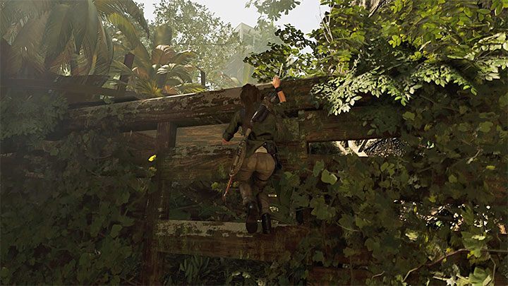 Po oczyszczeniu okolicy odszukaj półkę, do której można doskoczyć - Wydostanie się ze świątyni i powrót do wioski - Shadow of the Tomb Raider - Shadow of the Tomb Raider - poradnik do gry