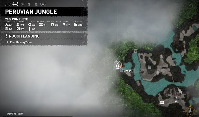 Podążając zgodnie z fabułą Shadow of the Tomb Raider pierwszy grobowiec znajdziesz na północno zachodniej stronie mapy, w lokacji Peruvian Jungle - Krypty - Peruwiańska dżungla w Shadow of the Tomb Raider - Shadow of the Tomb Raider - poradnik do gry