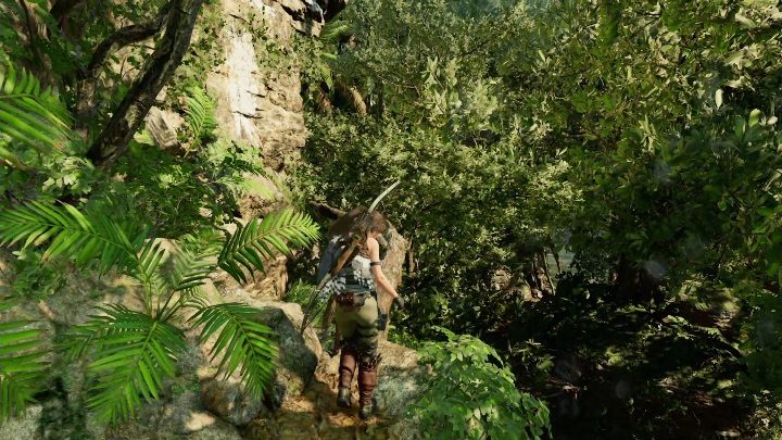 Grobowiec znajduje się na samym szczycie góry, aby się do niego dostać musisz wskoczyć po skałach i gałęziach - Krypty - Ukryte Miasto w Shadow of the Tomb Raider - Shadow of the Tomb Raider - poradnik do gry