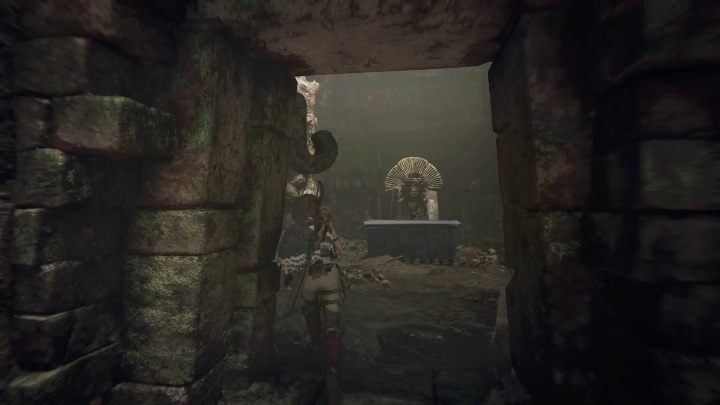 W kolejnym pomieszczeniu musisz dostać się na samą górę po skałach - tam zobaczysz sarkofag - Krypty - Ukryte Miasto w Shadow of the Tomb Raider - Shadow of the Tomb Raider - poradnik do gry