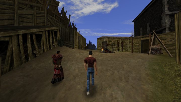 Stylowe dżinsy towarzyszą nam przez całą rozgrywkę. - Gothic 2: Wioska Miranda | Mod - Gothic II - poradnik do gry