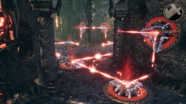 Gdy wykonasz każdy krok, relikwia Zanthy czeka na ciebie na dole - Zagadki w Bards Tale 4 - Czerwone mechanizmy - The Bards Tale 4 - poradnik do gry