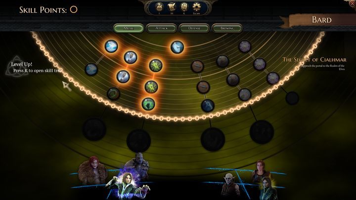 Drzewko umiejętności barda. - Umiejętności barda w Bards Tale 4 - The Bards Tale 4 - poradnik do gry