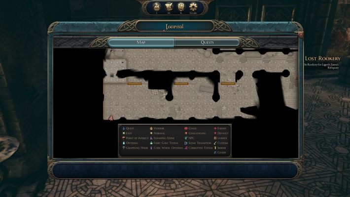 Po wejściu przez portal znajdziesz typ zagadki, znany ci już wcześniej - czerwone mechanizmy - No nie, coś mnie rozstroiło - zadanie w The Bards Tale 4 - solucja - The Bards Tale 4 - poradnik do gry