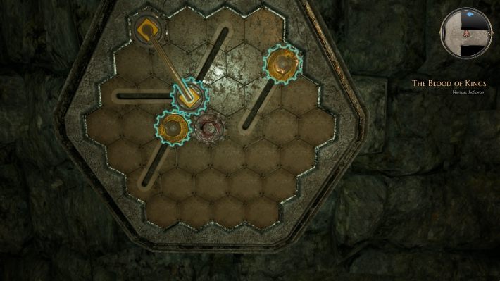 Za drzwiami znajdziesz przeciwników - dwa fachany i gobliny - Krew Królów - zadanie w The Bards Tale 4 - solucja - The Bards Tale 4 - poradnik do gry