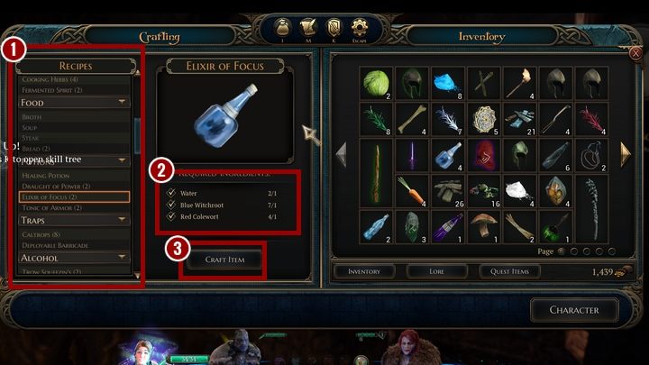 Sam proces wytwarzania jest bardzo intuicyjny - Wytwarzanie i crafting w Bards Tale 4 - The Bards Tale 4 - poradnik do gry
