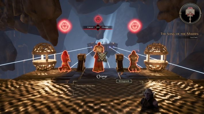 Klucz do bramy wcześniej, znajduje się w miejscu przeciwnika - Pieśń Dziewicy - Solucja Bards Tale 4 - The Bards Tale 4 - poradnik do gry