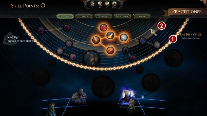 Kiedy osiągniesz odpowiedni pułap punktowy, gra da ci komunikat o możliwych punktach zdolności do wykorzystania - Awans postaci w Bards Tale 4 - The Bards Tale 4 - poradnik do gry