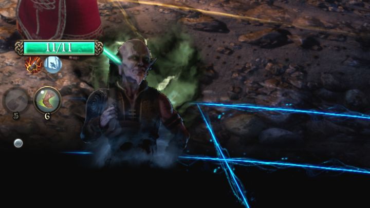 Portret Łotra w czasie używania zdolności Hide in Shadows. - Łotr - klasa postaci w Bards Tale 4 - The Bards Tale 4 - poradnik do gry