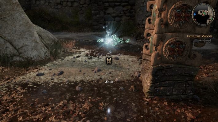 Rozwiązaniem kolejnej zagadki z wróżką jest jedynie aktywowanie magicznego grzyba, w trakcie lotu wróżki - Zagadki w Bards Tale 4 - Wróżki - The Bards Tale 4 - poradnik do gry