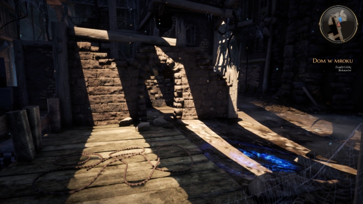 Kieruj się niebieską strzałką na radarze - Dom w mroku - zadanie w The Bards Tale 4 - solucja - The Bards Tale 4 - poradnik do gry