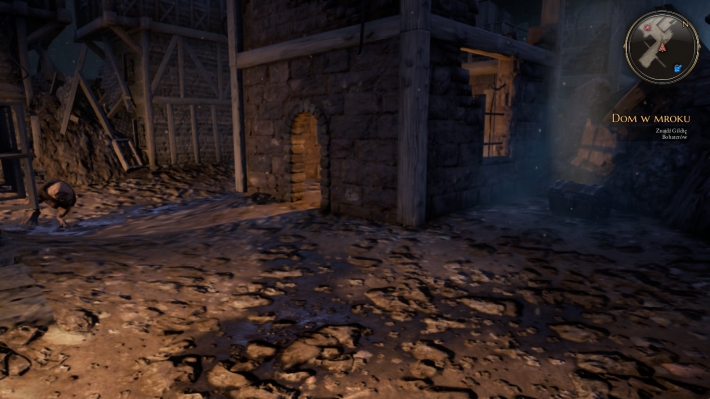 Jeżeli chcesz dodatkowo otworzyć skrzynię, poczekaj, aż fachan wróci się do miejsca, gdzie pierwszy raz został przez ciebie zobaczony - Dom w mroku - zadanie w The Bards Tale 4 - solucja - The Bards Tale 4 - poradnik do gry