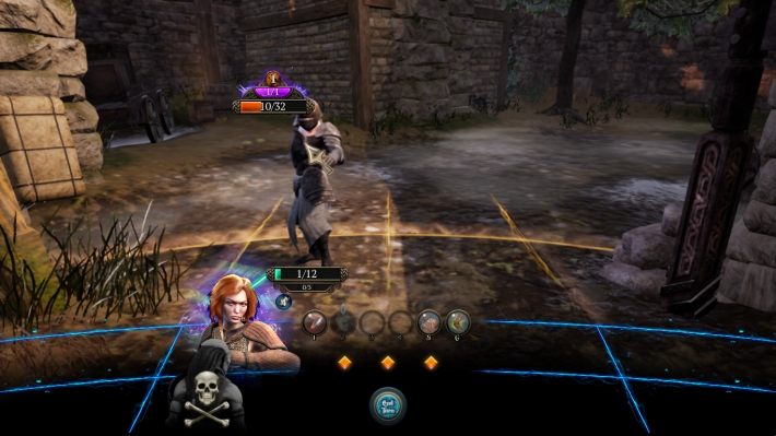 Wróg koncentruje się jeżeli nad paskiem jego punktów życia znajduje się fioletowy pasek. - Sobowtór - zadanie w The Bards Tale 4 - solucja - The Bards Tale 4 - poradnik do gry