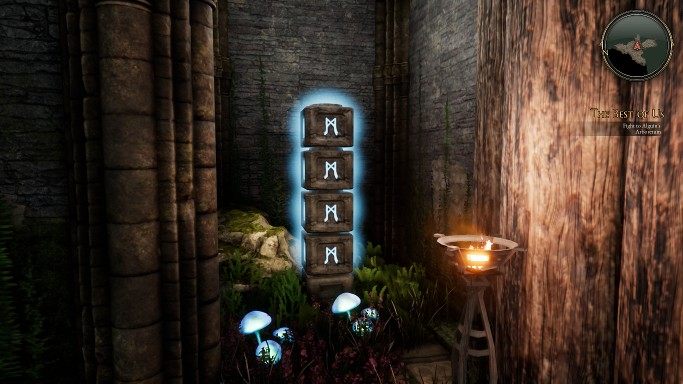 Idź dalej, spotkasz kolejne drzwi z dwoma totemami - Ukryta ręka i Najlepsi z nas - zadania w The Bards Tale 4 - solucja - The Bards Tale 4 - poradnik do gry