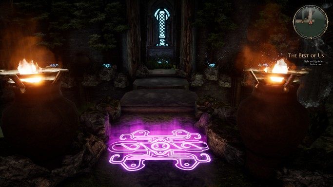 Czwarta komnata to komnata z kamieniami zionącymi ogniem - Ukryta ręka i Najlepsi z nas - zadania w The Bards Tale 4 - solucja - The Bards Tale 4 - poradnik do gry