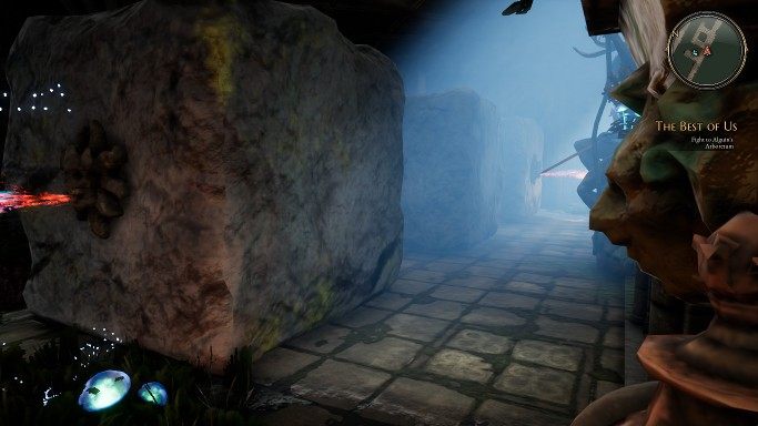 Trzeci mechanizm znajduje się za trzecim kamieniem - Ukryta ręka i Najlepsi z nas - zadania w The Bards Tale 4 - solucja - The Bards Tale 4 - poradnik do gry