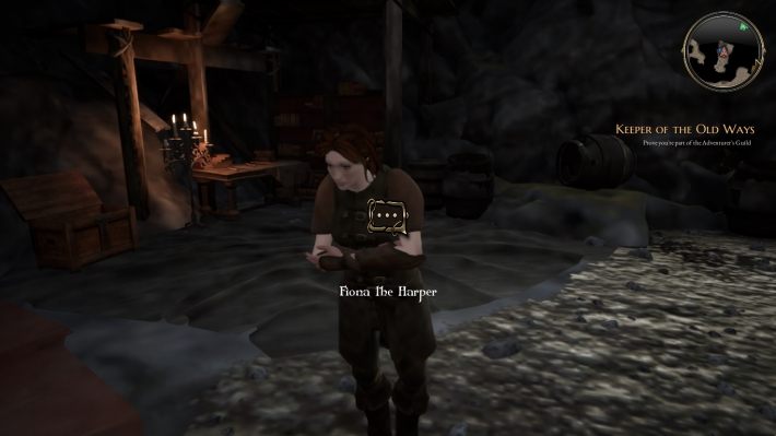 Aby udowodnić jej, że jesteś z gildii bohaterów zagraj pieśń Melodia Pustkowi - Strażnik starych dróg - zadanie w The Bards Tale 4 - solucja - The Bards Tale 4 - poradnik do gry