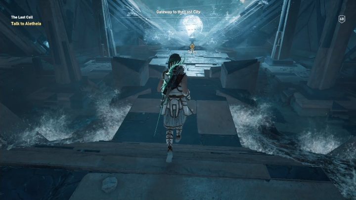 Po wejściu do Gateway to the Lost City trafisz na kolejne spotkanie z Aletheią - Ostatnie wezwanie - Solucja Los Atlantydy w AC Odyssey - Assassins Creed Odyssey - poradnik do gry