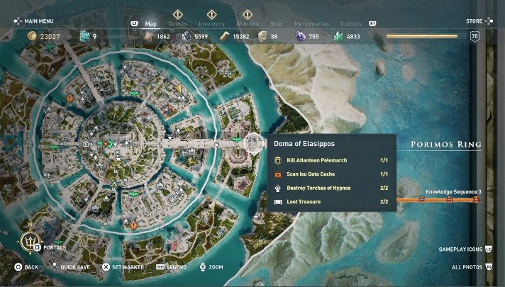 Podróżując na wschód trafisz na Siedzibę Elasipposa, tam czeka na ciebie kolejna część zbroi - Twoje wedle prawa - Solucja Los Atlantydy w AC Odyssey - Assassins Creed Odyssey - poradnik do gry