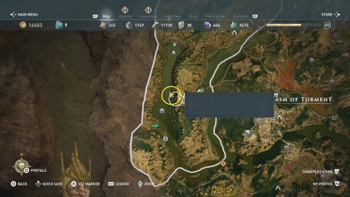 Lokacja ta znajduje się w zachodniej części podziemia - Jaskinia Sądu - Ślady Hermesa w DLC Lost Atlantydy - Assassins Creed Odyssey - poradnik do gry