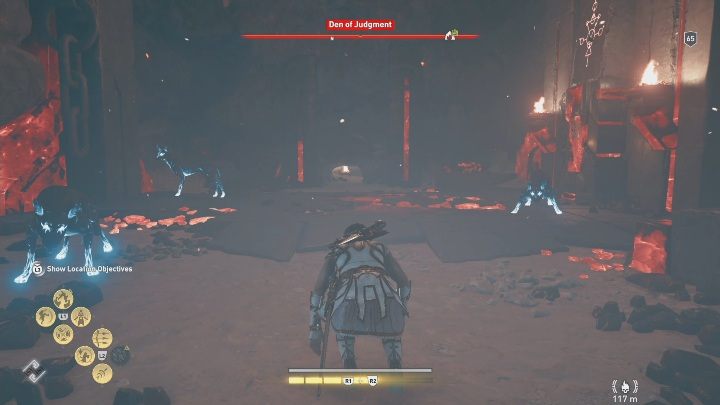 Płytę pilnują trzy groźne psy - Jaskinia Sądu - Ślady Hermesa w DLC Lost Atlantydy - Assassins Creed Odyssey - poradnik do gry