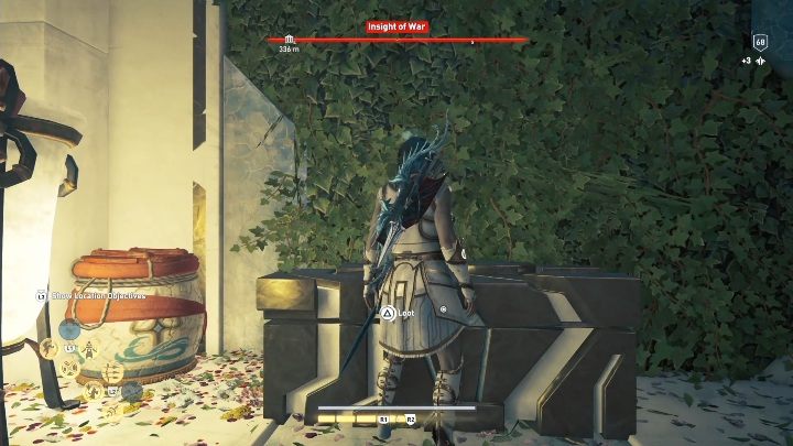 Po lewej stronie pomieszczenia znajduje się skrzynia - Dusza Wojownika - Ślady Hermesa w DLC Lost Atlantydy - Assassins Creed Odyssey - poradnik do gry