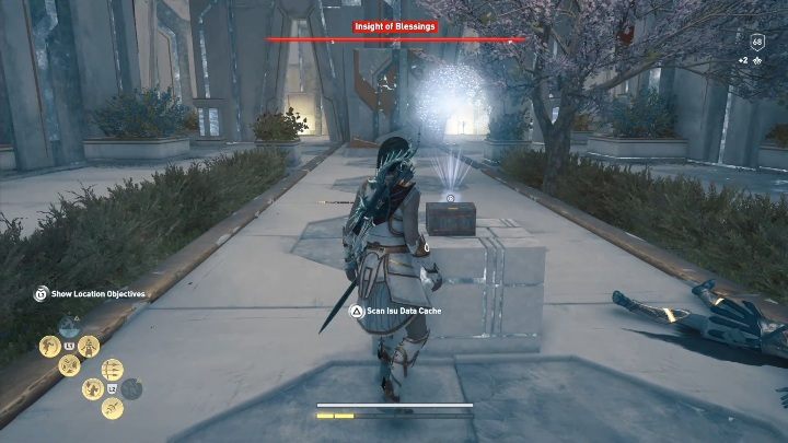 Na środku pomieszczania czeka na Ciebie skrzynia z punktami wiedzy - Dusza Błogosławieństwa - Ślady Hermesa w DLC Lost Atlantydy - Assassins Creed Odyssey - poradnik do gry
