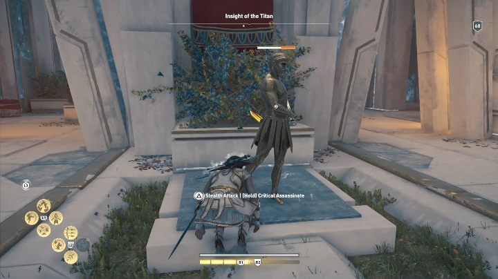 Zanim zaczniesz poszukiwania wyeliminuj wszystkich przeciwników - Dusza Tytana - Ślady Hermesa w DLC Lost Atlantydy - Assassins Creed Odyssey - poradnik do gry