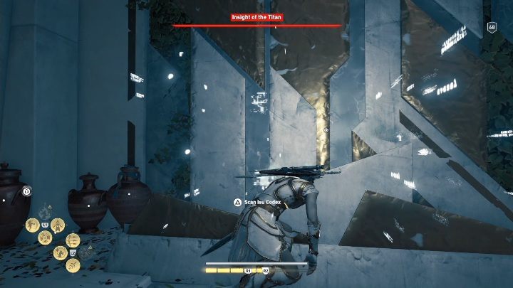 Po lewej stronie pomieszczenia znajduje się kodeks Isu - Dusza Tytana - Ślady Hermesa w DLC Lost Atlantydy - Assassins Creed Odyssey - poradnik do gry