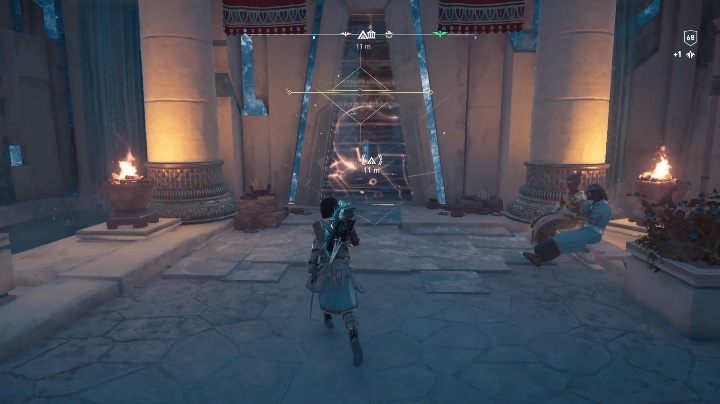 Wejście do archiwum znajduje się na dole budynku - Archiwa Hebe w AC Odyssey Lost Atlantydy DLC - Assassins Creed Odyssey - poradnik do gry