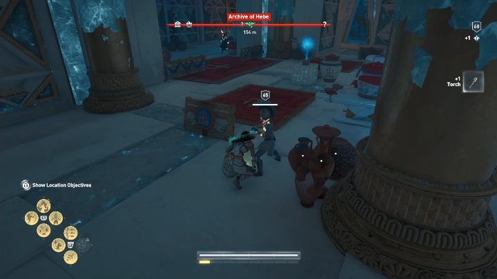 Przed eksploracją pomieszczenia pozbądź się wszystkich znajdujących się w środku przeciwników - Archiwa Hebe w AC Odyssey Lost Atlantydy DLC - Assassins Creed Odyssey - poradnik do gry