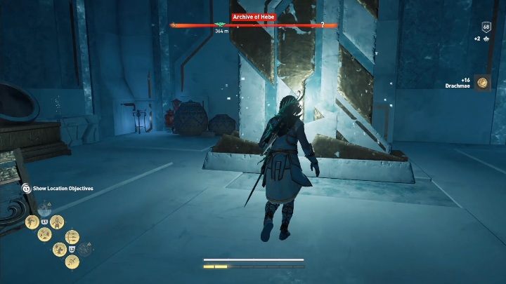 Po lewej stronie pomieszczenia znajduje się znacznie mniejszy pokój - Archiwa Hebe w AC Odyssey Lost Atlantydy DLC - Assassins Creed Odyssey - poradnik do gry