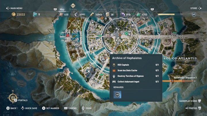 Archiwum Hefajstosa znajduje się w południowej części Oikos of Atlantis / Atlantydzki Oikos - Archiwum Hefajstosa w AC Odyssey Lost Atlantydy DLC - Assassins Creed Odyssey - poradnik do gry