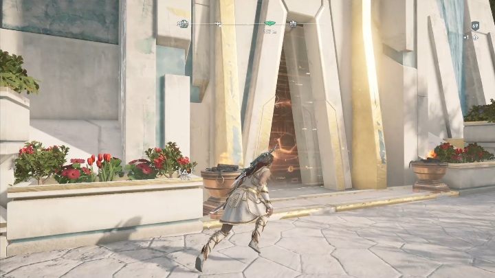 Wejście do archiwum znajduje się na dole budynku - Archiwum Tinii w AC Odyssey Lost Atlantydy DLC - Assassins Creed Odyssey - poradnik do gry