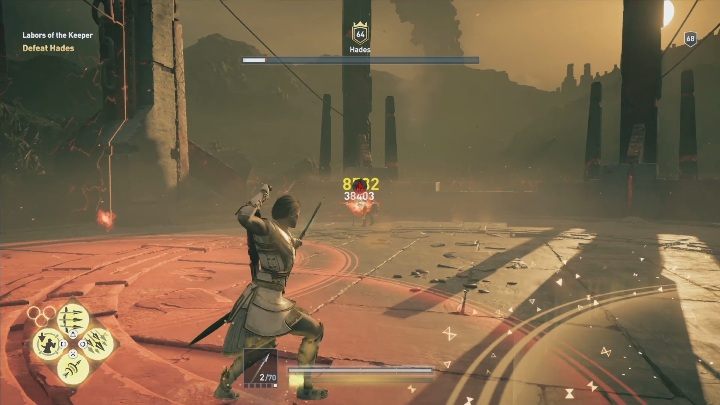Hades może również strzelać ognistymi kulami - Hades | Walki z bossami w DLC Lost Atlantydy - Assassins Creed Odyssey - poradnik do gry