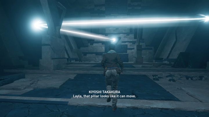 Czeka cię teraz przesuwanie bloków tak, by odbić promień światła dalej - Mityczne stworzenia i powrót z artefaktami | Assassins Creed Odyssey - Assassins Creed Odyssey - poradnik do gry
